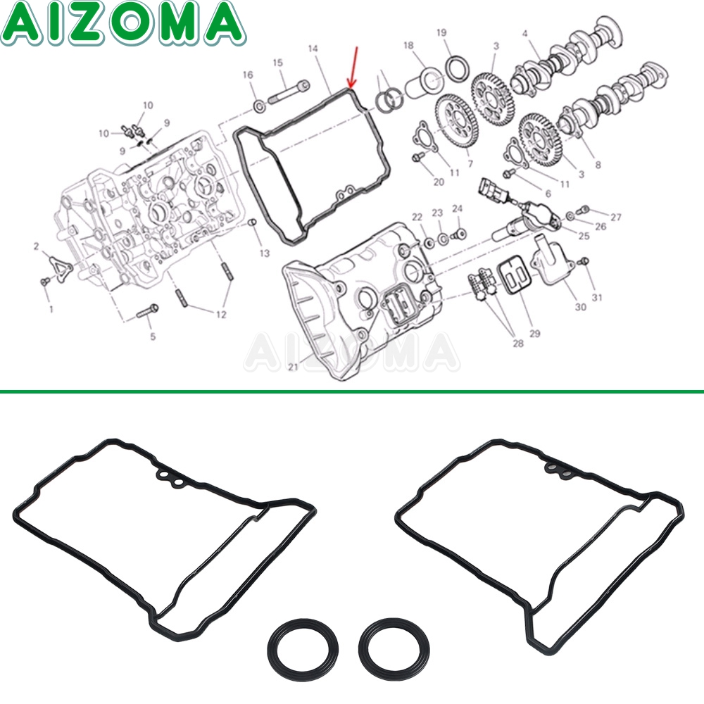 Accesorios de motocicleta junt - Motorcycle Gasket reseña y precio